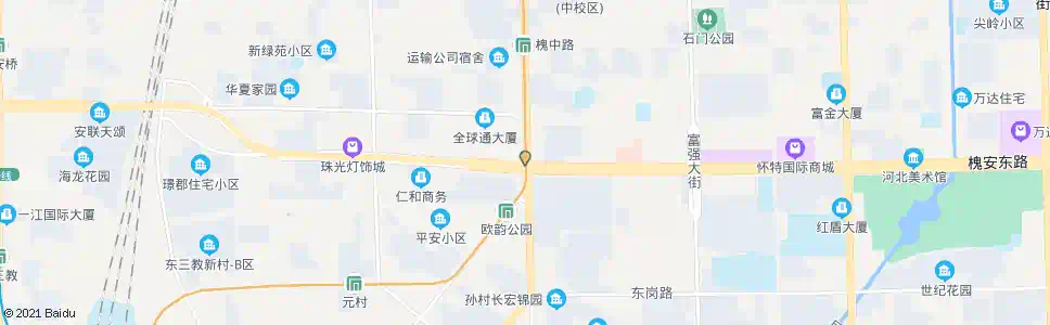 石家庄安建桥_公交站地图_石家庄公交_妙搜公交查询2025