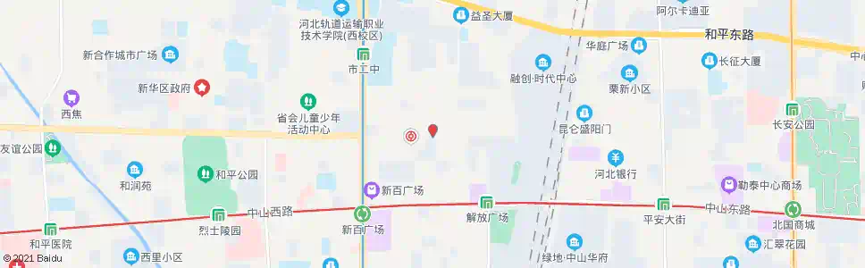 石家庄金指数服装广场(清真寺)_公交站地图_石家庄公交_妙搜公交查询2025