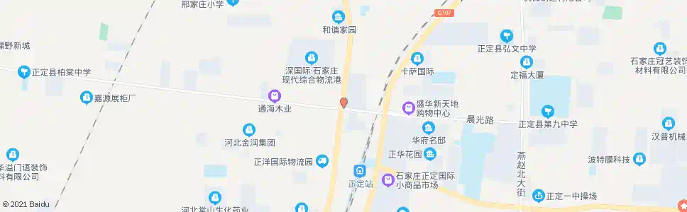 石家庄正定交警队_公交站地图_石家庄公交_妙搜公交查询2025