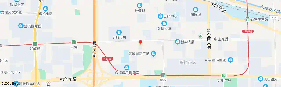 石家庄省二院东院_公交站地图_石家庄公交_妙搜公交查询2025