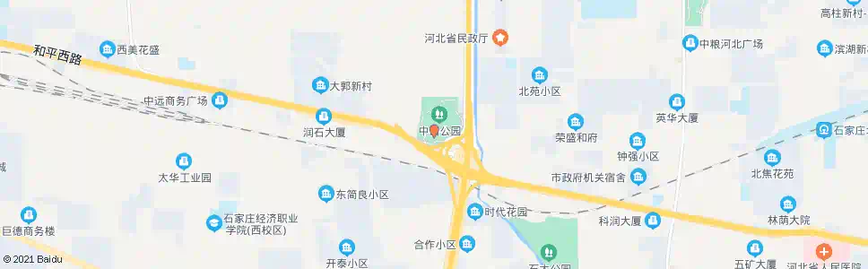 石家庄古中山公园_公交站地图_石家庄公交_妙搜公交查询2025