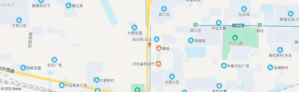 石家庄蓝天桥(西二环北路)_公交站地图_石家庄公交_妙搜公交查询2025