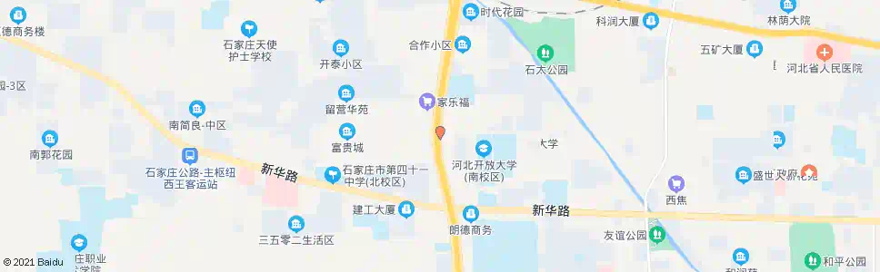 石家庄西二环合作路口_公交站地图_石家庄公交_妙搜公交查询2025