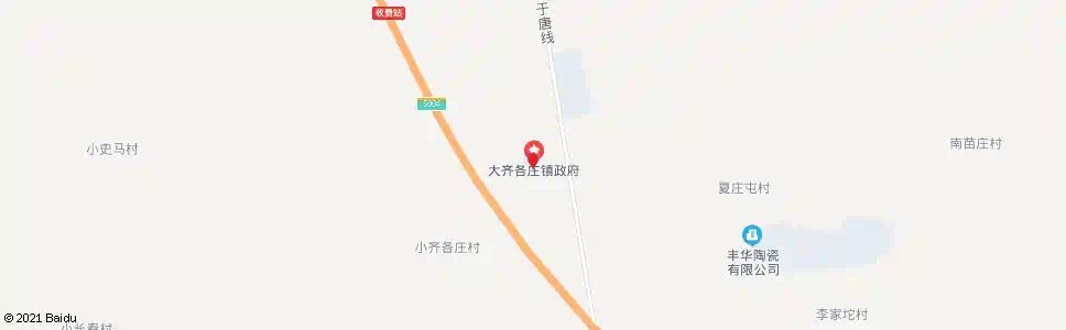 唐山大齐各庄路口_公交站地图_唐山公交_妙搜公交查询2025