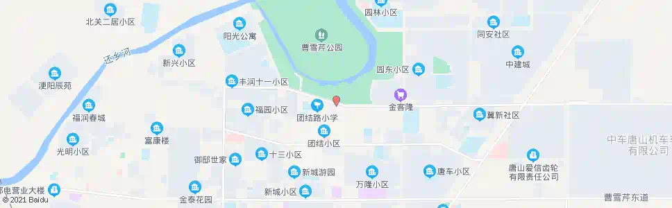 唐山曹雪芹公园_公交站地图_唐山公交_妙搜公交查询2025