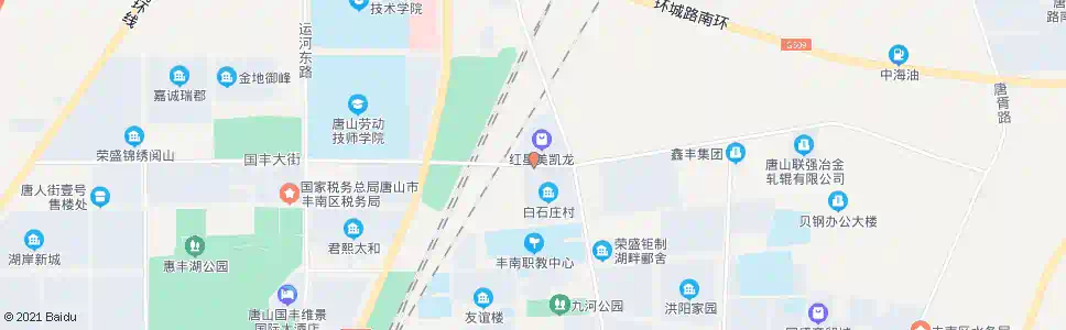 唐山白石家园_公交站地图_唐山公交_妙搜公交查询2025