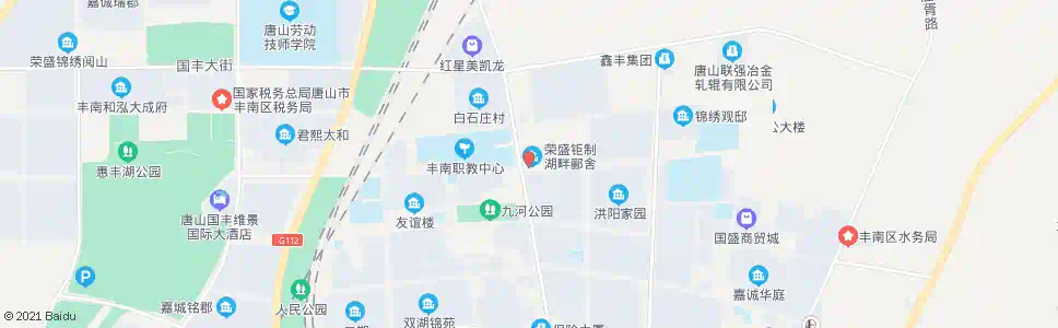 唐山荣盛湖畔丽舍_公交站地图_唐山公交_妙搜公交查询2025