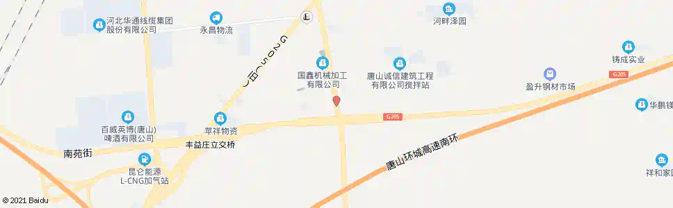 唐山翟一村_公交站地图_唐山公交_妙搜公交查询2025