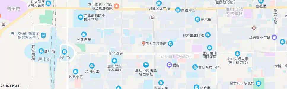 唐山48号小区_公交站地图_唐山公交_妙搜公交查询2025