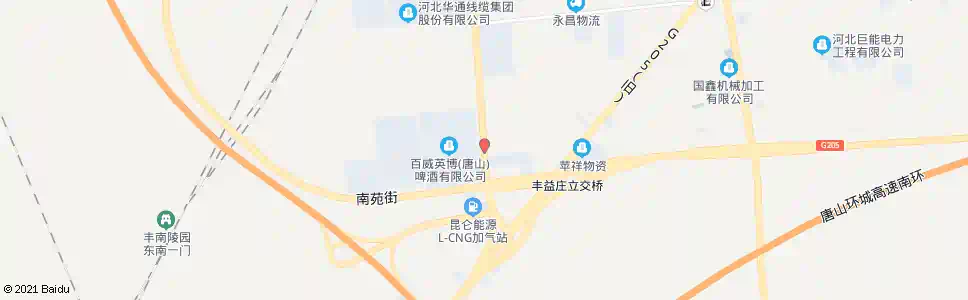 唐山百威啤酒分厂_公交站地图_唐山公交_妙搜公交查询2025