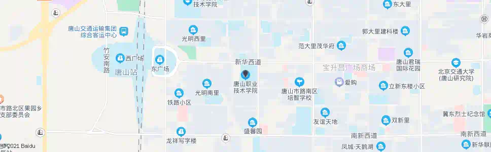 唐山职业技术学院_公交站地图_唐山公交_妙搜公交查询2025