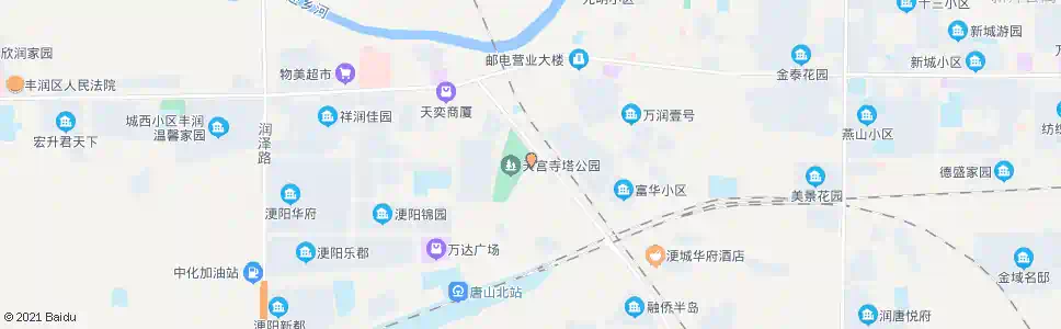 唐山天宫寺塔_公交站地图_唐山公交_妙搜公交查询2025