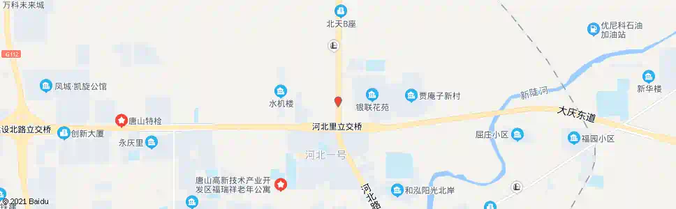 唐山银河路车场_公交站地图_唐山公交_妙搜公交查询2025
