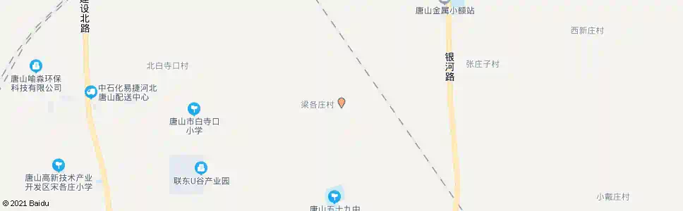 唐山梁各庄南_公交站地图_唐山公交_妙搜公交查询2025