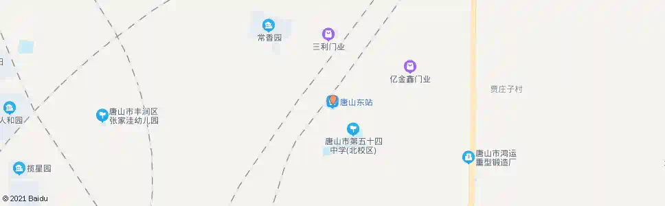 唐山大官庄东_公交站地图_唐山公交_妙搜公交查询2025