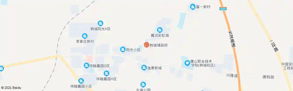 唐山韩城东_公交站地图_唐山公交_妙搜公交查询2025