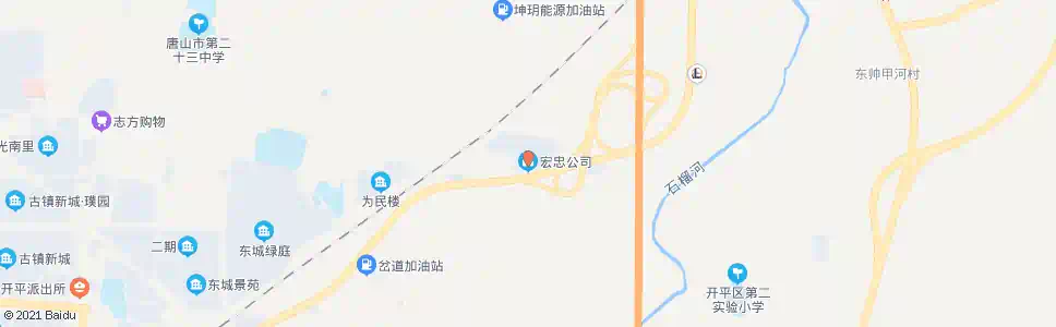 唐山宏忠集团(副站)_公交站地图_唐山公交_妙搜公交查询2025