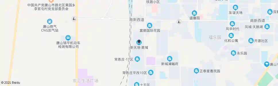 唐山新天地美域_公交站地图_唐山公交_妙搜公交查询2025