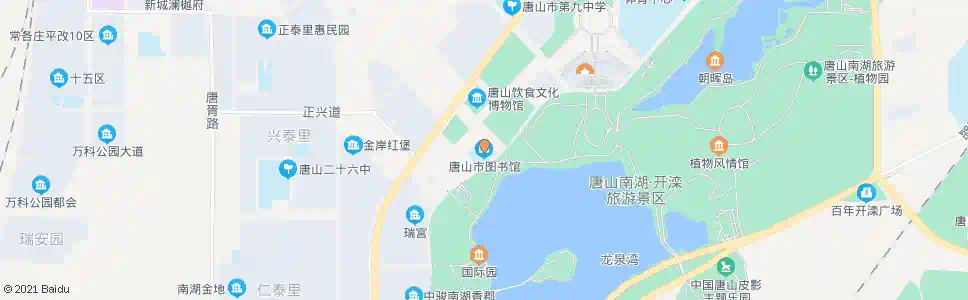 唐山唐山图书馆_公交站地图_唐山公交_妙搜公交查询2025