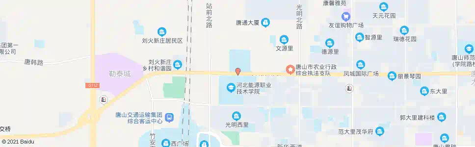 唐山河北能源学院_公交站地图_唐山公交_妙搜公交查询2025