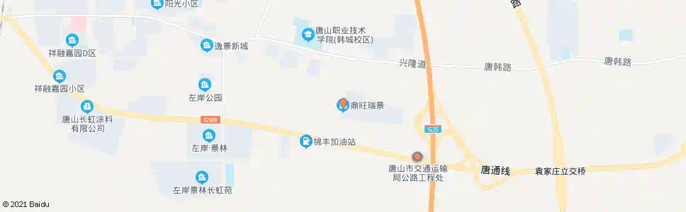 唐山鼎旺瑞景小区_公交站地图_唐山公交_妙搜公交查询2025
