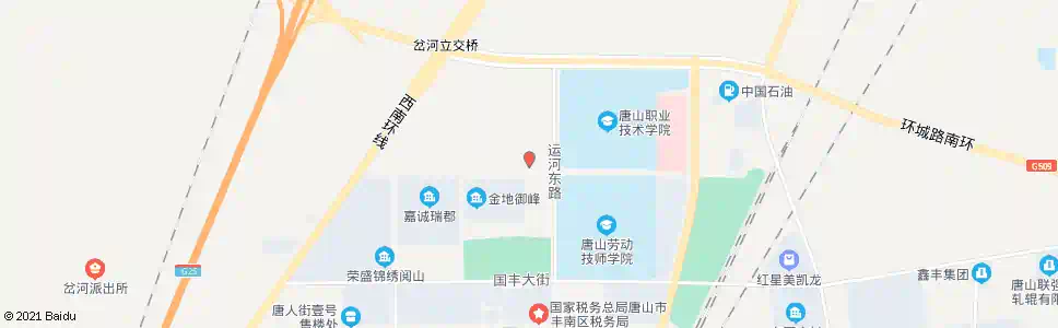 唐山运河东路停车场_公交站地图_唐山公交_妙搜公交查询2025