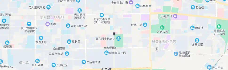 唐山烈士陵园_公交站地图_唐山公交_妙搜公交查询2025