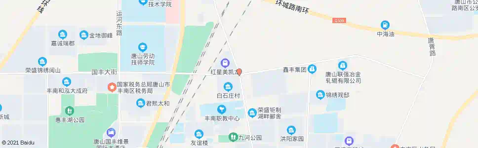唐山汇源路国丰街口_公交站地图_唐山公交_妙搜公交查询2025