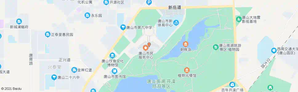 唐山展览馆_公交站地图_唐山公交_妙搜公交查询2025