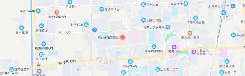 邢台市三院_公交站地图_邢台公交_妙搜公交查询2025