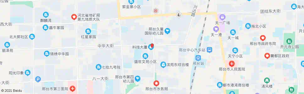 邢台科技大厦电脑城_公交站地图_邢台公交_妙搜公交查询2025