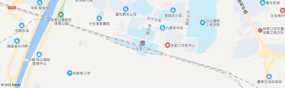 张家口有线台_公交站地图_张家口公交_妙搜公交查询2025