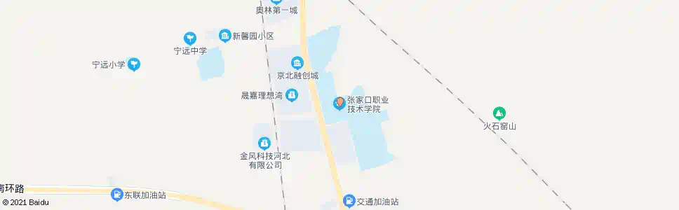 张家口职业技术学院北_公交站地图_张家口公交_妙搜公交查询2025