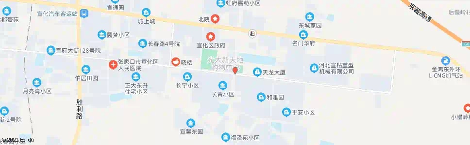 张家口长平路_公交站地图_张家口公交_妙搜公交查询2025