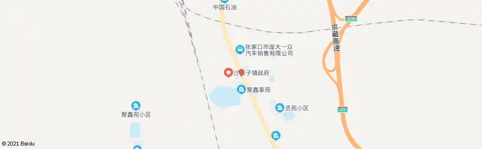 张家口沙岭子二里半_公交站地图_张家口公交_妙搜公交查询2025