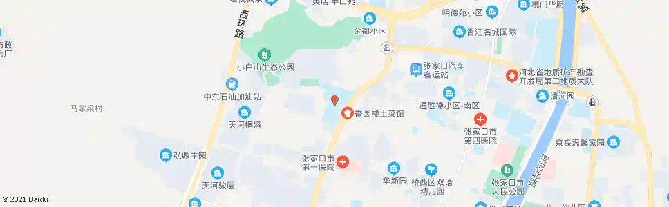 张家口二中_公交站地图_张家口公交_妙搜公交查询2025