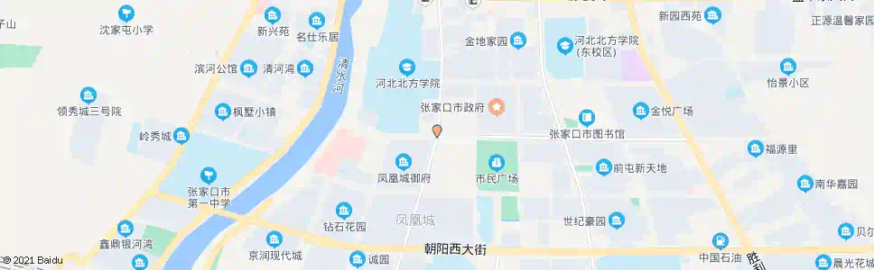 张家口钻石南路北口(果树场)_公交站地图_张家口公交_妙搜公交查询2025