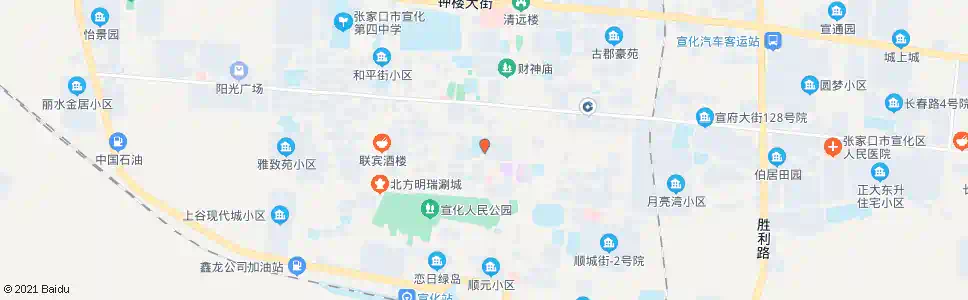 张家口义圣宫_公交站地图_张家口公交_妙搜公交查询2025