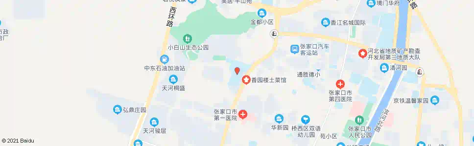 张家口二中北_公交站地图_张家口公交_妙搜公交查询2025