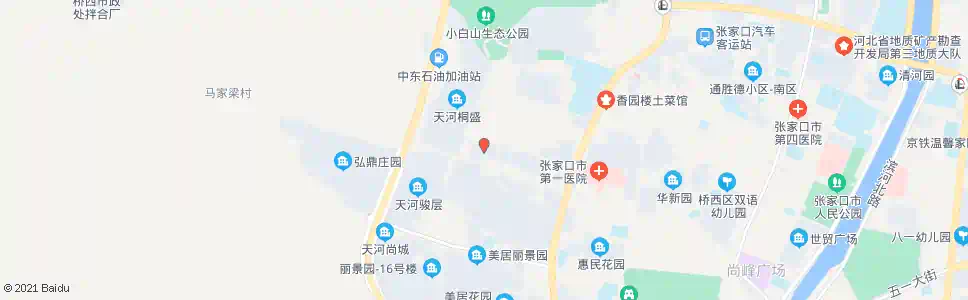 张家口西寓花园_公交站地图_张家口公交_妙搜公交查询2025