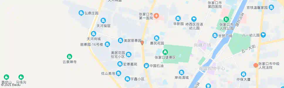 张家口赐儿山(西豁子西街)_公交站地图_张家口公交_妙搜公交查询2025