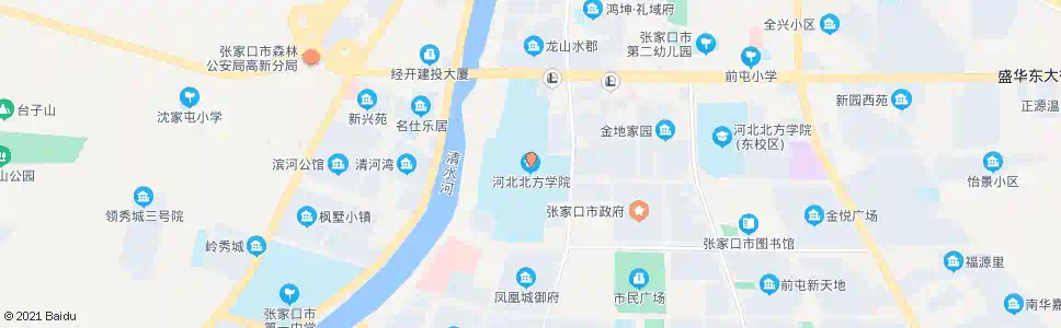 张家口北方学院_公交站地图_张家口公交_妙搜公交查询2025