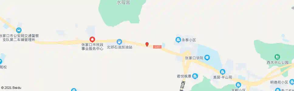 张家口永丰堡西_公交站地图_张家口公交_妙搜公交查询2025