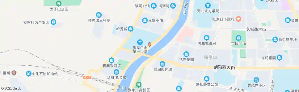 张家口一中_公交站地图_张家口公交_妙搜公交查询2025