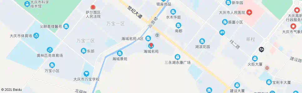 大庆翰城名苑_公交站地图_大庆公交_妙搜公交查询2025
