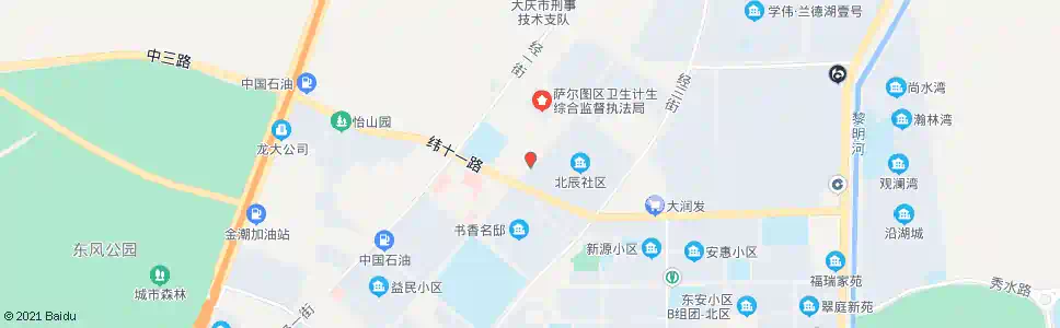 大庆北辰一区_公交站地图_大庆公交_妙搜公交查询2025