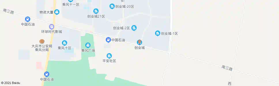 大庆创业城二区_公交站地图_大庆公交_妙搜公交查询2025