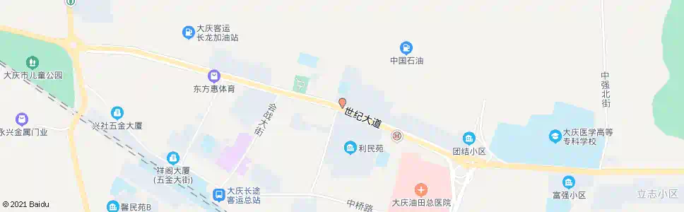 大庆中井街_公交站地图_大庆公交_妙搜公交查询2025