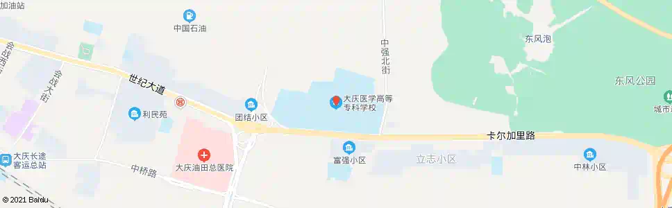 大庆医学院_公交站地图_大庆公交_妙搜公交查询2025