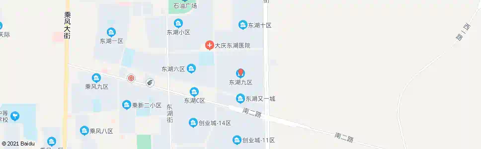 大庆东湖九区_公交站地图_大庆公交_妙搜公交查询2025